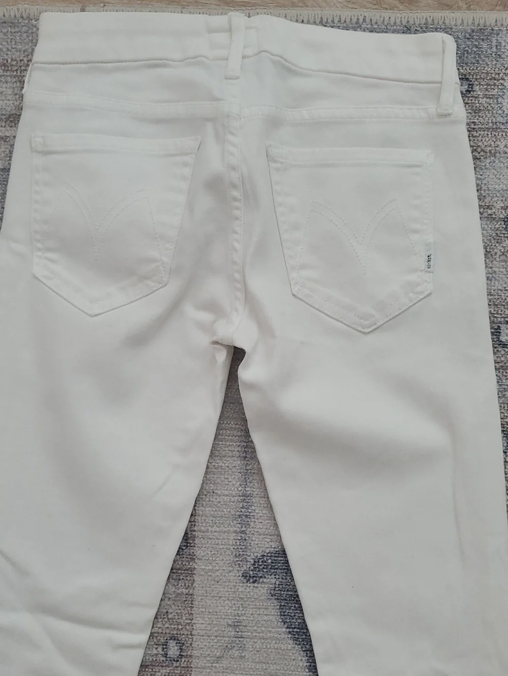 Mother The Looker Sleeping Beauty White Stretch Jean Denim Pants Sz24